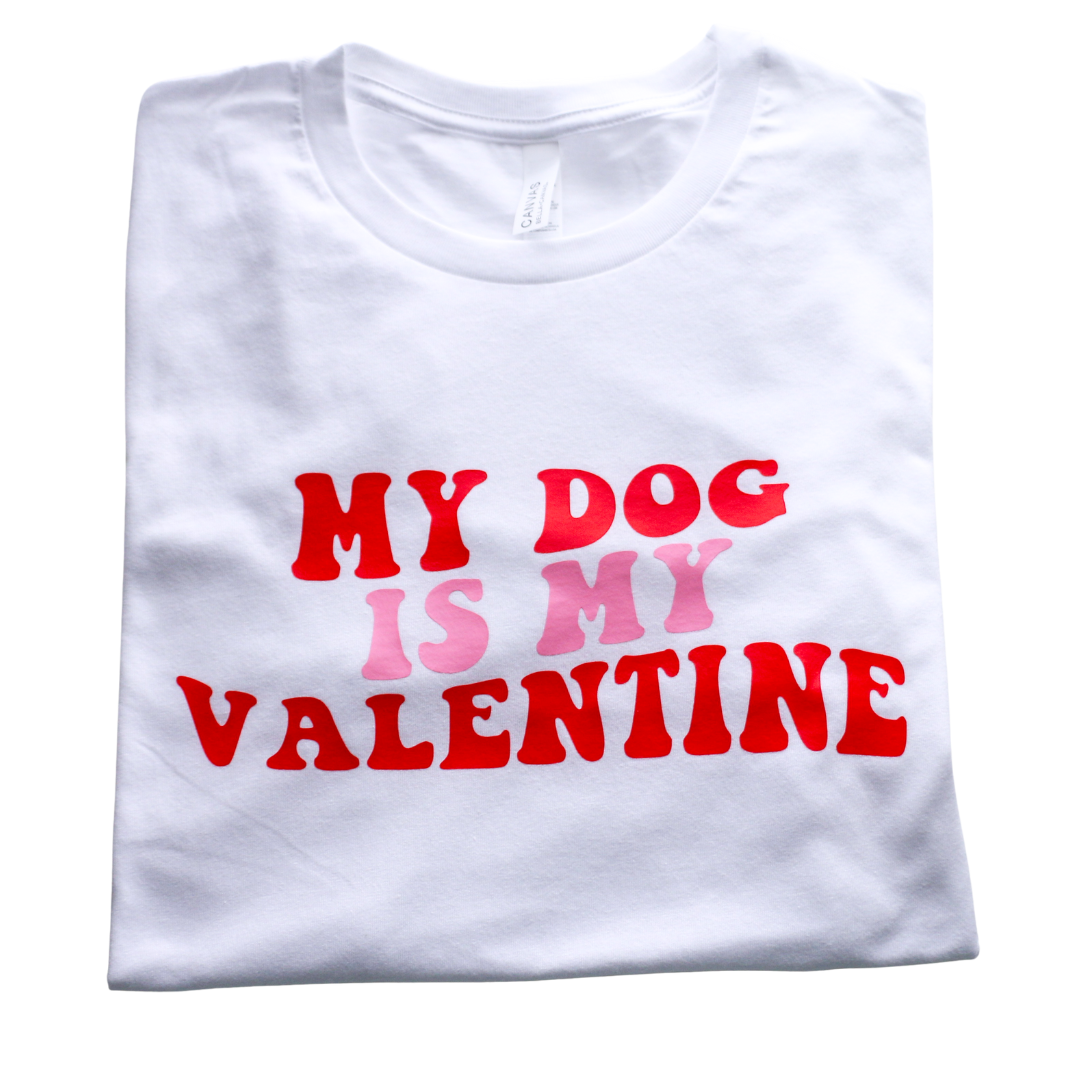 my dog is my valentine shirt